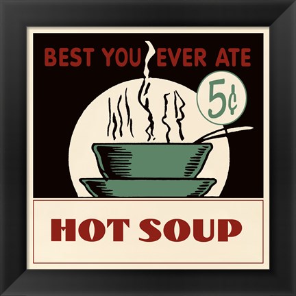 Framed Hot Soup Print