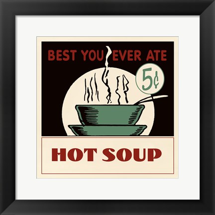 Framed Hot Soup Print