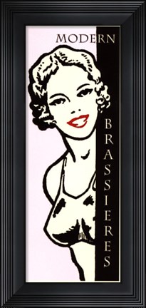 Framed Modern Brassieres Print