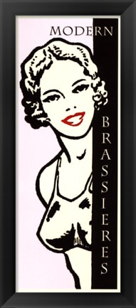 Framed Modern Brassieres Print