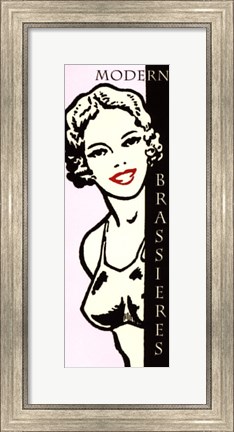 Framed Modern Brassieres Print