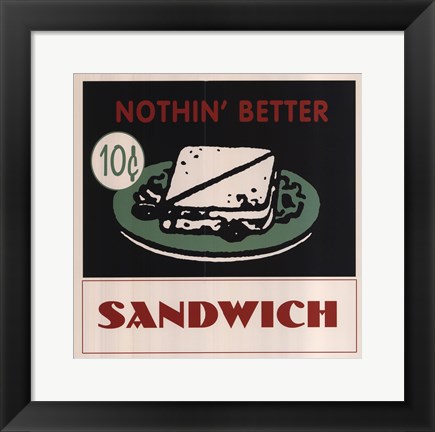 Framed Sandwich Print
