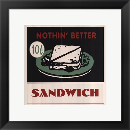 Framed Sandwich Print