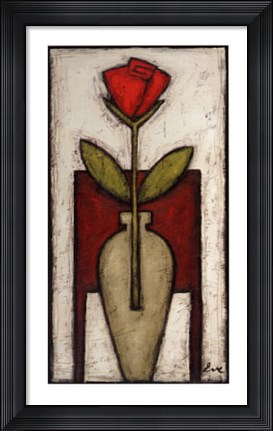 Framed Rose Melody I Print