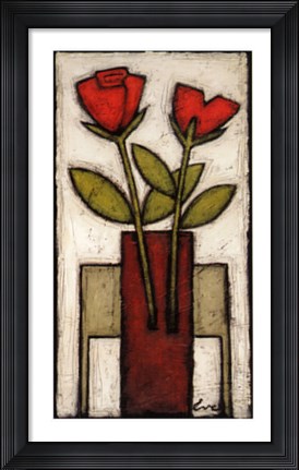 Framed Rose Melody II Print