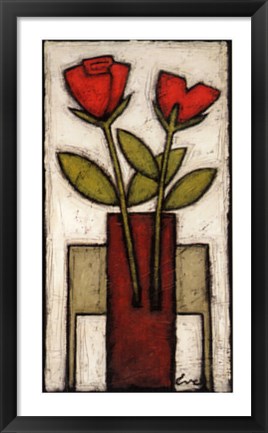 Framed Rose Melody II Print