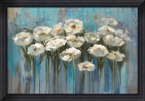 Framed Anemones by the Lake Print