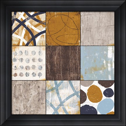 Framed Raw Sienna II Print
