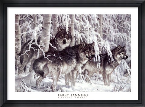 Framed Crystal Forest (detail) Print