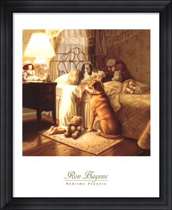 Framed Bedtime Prayers Print
