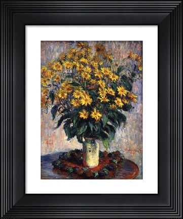 Framed Jerusalem Artichoke Flowers, 1880 Print