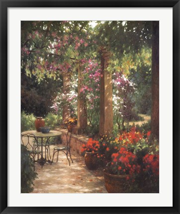 Framed Under the Trellis Print