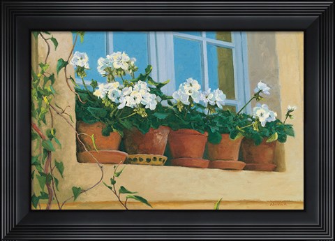 Framed Chateau Creancey Window Print
