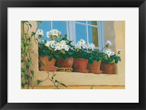 Framed Chateau Creancey Window Print