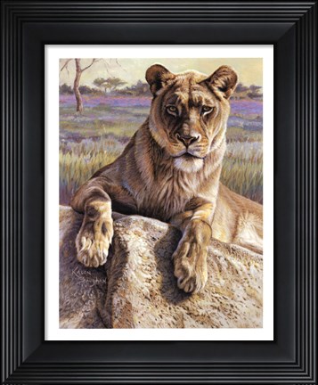 Framed Serengeti Lioness Print
