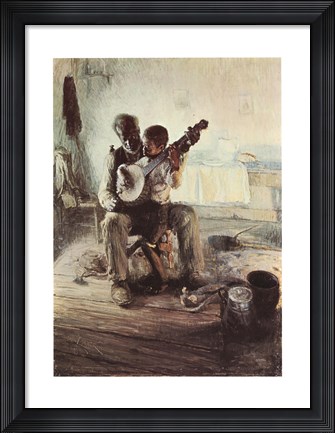 Framed Banjo Lesson Print