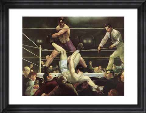 Framed Dempsey and Firpo, 1923 Print