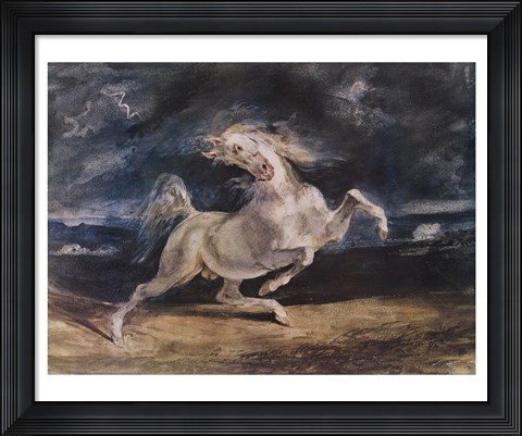Framed Frightened Horse Print