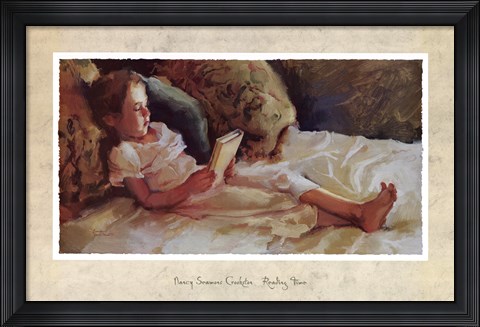 Framed Reading Time Print