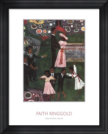 Framed Church Picnic (Detail 2) Print