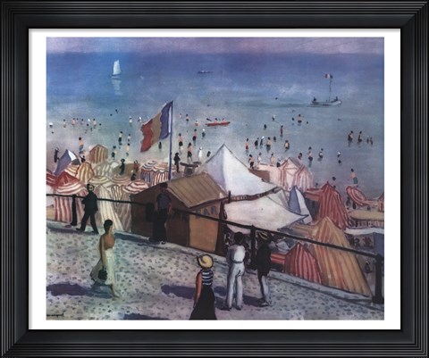 Framed Sables D'olonne Print
