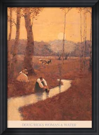 Framed Woman and Water Print