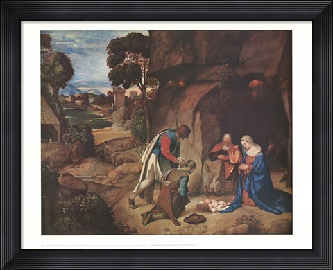 Framed Adoration of the Shepherds Print