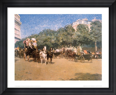 Framed Jour Du Grand Prix Print