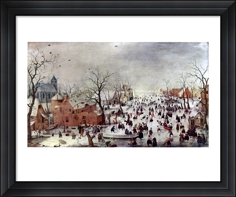 Framed Winter Scene Print