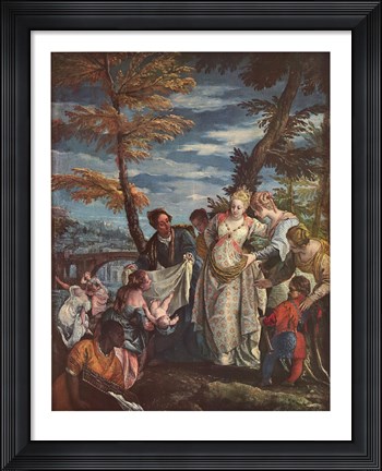 Framed Finding of Moses Print