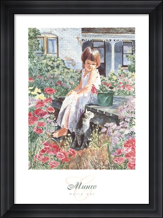 Framed Hello Cat Print