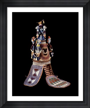 Framed Beaded Crown Print