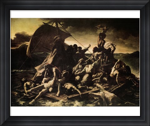 Framed Raft of the Medusa Print