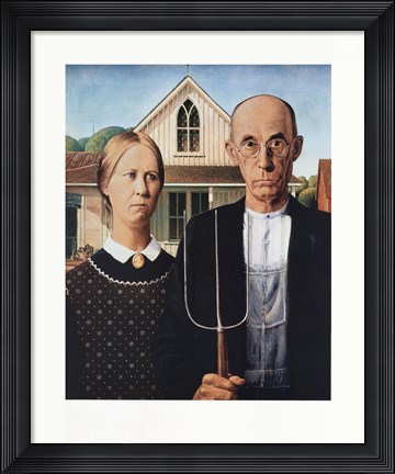 Framed American Gothic Print