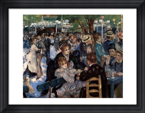 Framed Le Moulin De La Galette Print