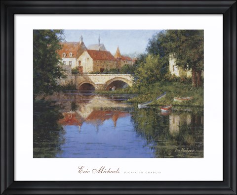 Framed Picnic in Chablis Print