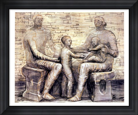 Framed Family Group Print