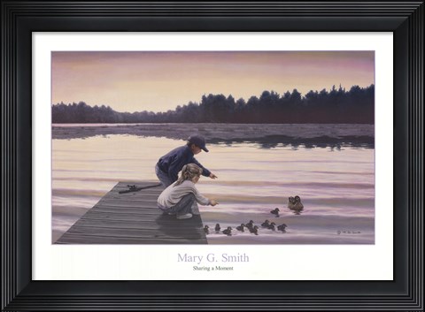 Framed Sharing a Moment Print