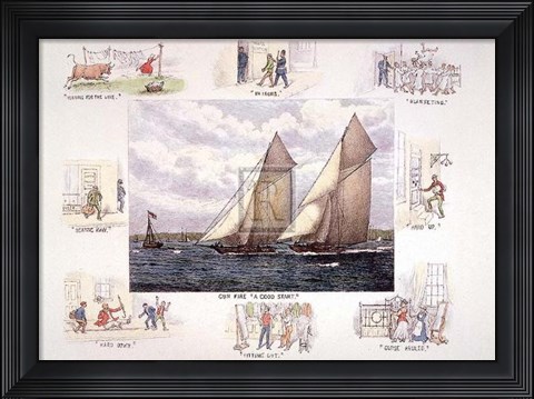 Framed Gun Fire a Good Start Pm Print