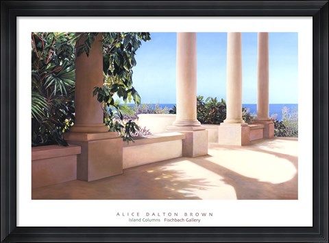 Framed Island Columns Print