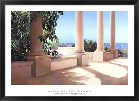 Framed Island Columns Print