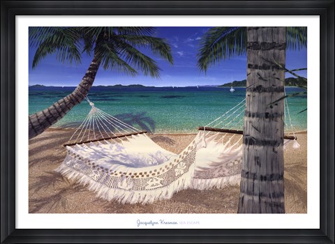 Framed Sea Escape Print