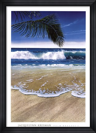 Framed Palm Breezes I Print