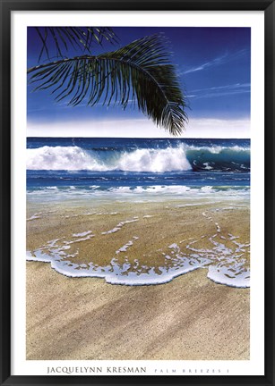 Framed Palm Breezes I Print