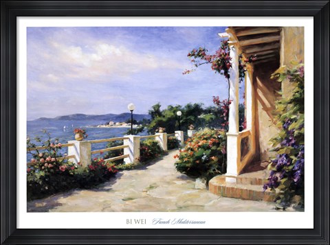 Framed French Mediterranean Print