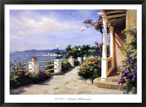 Framed French Mediterranean Print