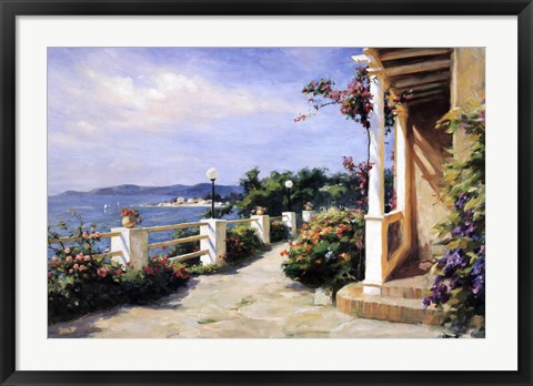 Framed French Mediterranean Print