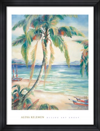 Framed Tropical Breeze II Print