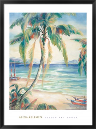 Framed Tropical Breeze II Print