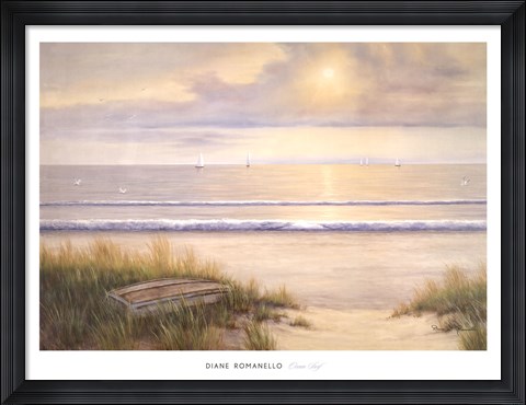 Framed Ocean Surf Print